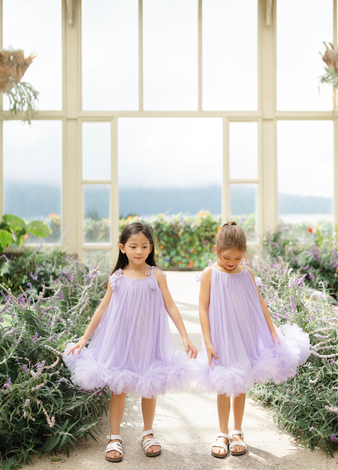 Dahlia Pom- Pom dress Lilac